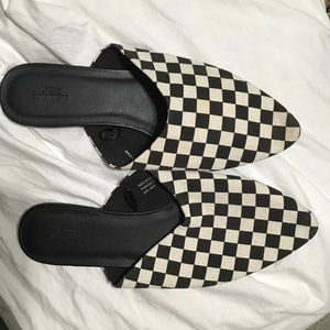 URBAN OUTFITTERS CHECKERED MULES